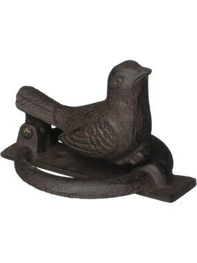 Antique Brown Bird Door Knocker - Unique Home Decor, Garden Accent, Rustic Charm